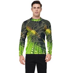 Machine Technology Circuit Electronic Computer Technics Detail Psychedelic Abstract Pattern Men s Long Sleeve Rash Guard by Sarkoni