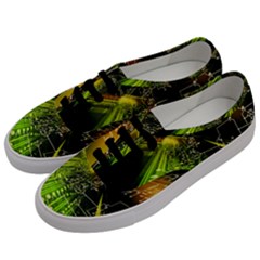 Machine Technology Circuit Electronic Computer Technics Detail Psychedelic Abstract Pattern Men s Classic Low Top Sneakers by Sarkoni