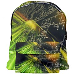 Machine Technology Circuit Electronic Computer Technics Detail Psychedelic Abstract Pattern Giant Full Print Backpack by Sarkoni