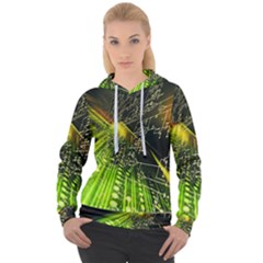 Machine Technology Circuit Electronic Computer Technics Detail Psychedelic Abstract Pattern Women s Overhead Hoodie by Sarkoni