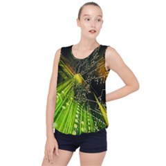 Machine Technology Circuit Electronic Computer Technics Detail Psychedelic Abstract Pattern Bubble Hem Chiffon Tank Top by Sarkoni