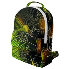 Machine Technology Circuit Electronic Computer Technics Detail Psychedelic Abstract Pattern Flap Pocket Backpack (small) by Sarkoni