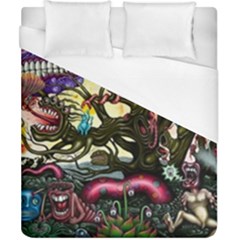 Psychedelic Funky Trippy Duvet Cover (california King Size) by Sarkoni