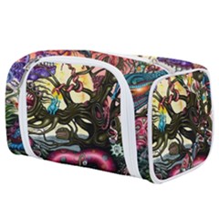 Psychedelic Funky Trippy Toiletries Pouch by Sarkoni