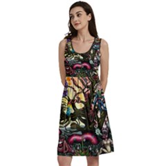 Psychedelic Funky Trippy Classic Skater Dress by Sarkoni