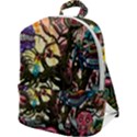 Psychedelic Funky Trippy Zip Up Backpack View1