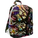 Psychedelic Funky Trippy Zip Up Backpack View2