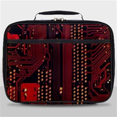 Technology Computer Circuit Full Print Lunch Bag by Sarkoni