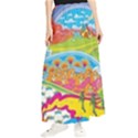 Vintage 1960s Psychedelic Maxi Chiffon Skirt View1