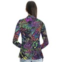 Trippy Dark Psychedelic Drape Collar Cardigan View2