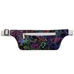 Trippy Dark Psychedelic Active Waist Bag by Sarkoni