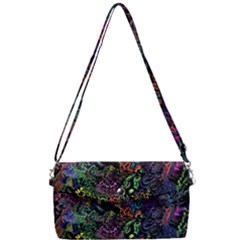 Trippy Dark Psychedelic Removable Strap Clutch Bag by Sarkoni