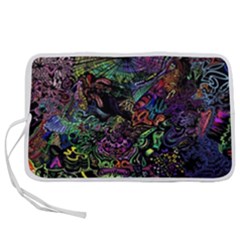 Trippy Dark Psychedelic Pen Storage Case (m) by Sarkoni