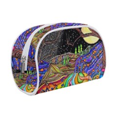 Nature Moon Psychedelic Painting Make Up Case (small) by Sarkoni