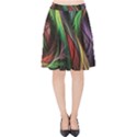 Abstract Psychedelic Velvet High Waist Skirt View1