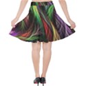 Abstract Psychedelic Velvet High Waist Skirt View2