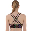 Abstract Psychedelic Back Weave Sports Bra View2