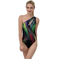 Abstract Psychedelic To One Side Swimsuit by Sarkoni