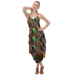 Abstract Psychedelic Layered Bottom Dress by Sarkoni