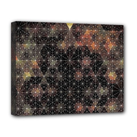 Abstract Psychedelic Geometry Andy Gilmore Sacred Deluxe Canvas 20  X 16  (stretched) by Sarkoni