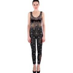 Abstract Psychedelic Geometry Andy Gilmore Sacred One Piece Catsuit by Sarkoni