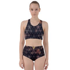 Abstract Psychedelic Geometry Andy Gilmore Sacred Racer Back Bikini Set by Sarkoni