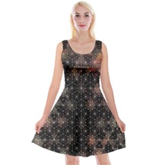 Abstract Psychedelic Geometry Andy Gilmore Sacred Reversible Velvet Sleeveless Dress by Sarkoni