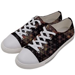 Abstract Psychedelic Geometry Andy Gilmore Sacred Men s Low Top Canvas Sneakers by Sarkoni