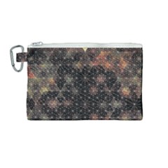 Abstract Psychedelic Geometry Andy Gilmore Sacred Canvas Cosmetic Bag (medium) by Sarkoni