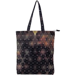 Abstract Psychedelic Geometry Andy Gilmore Sacred Double Zip Up Tote Bag by Sarkoni