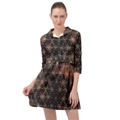 Abstract Psychedelic Geometry Andy Gilmore Sacred Mini Skater Shirt Dress by Sarkoni