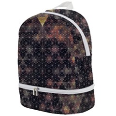 Abstract Psychedelic Geometry Andy Gilmore Sacred Zip Bottom Backpack by Sarkoni