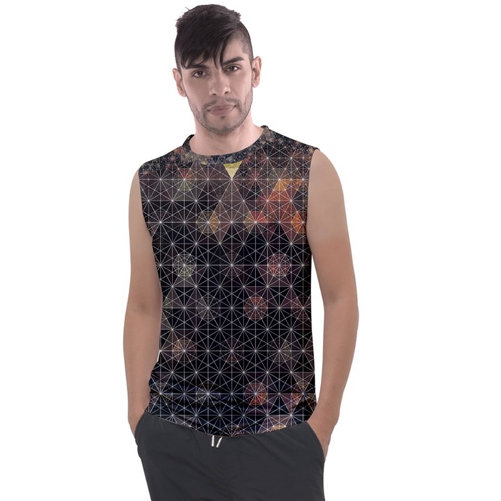 Abstract Psychedelic Geometry Andy Gilmore Sacred Men s Regular Tank Top