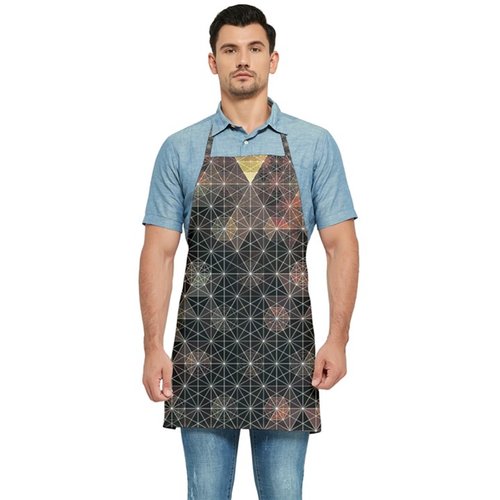 Abstract Psychedelic Geometry Andy Gilmore Sacred Kitchen Apron