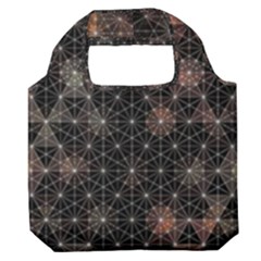 Abstract Psychedelic Geometry Andy Gilmore Sacred Premium Foldable Grocery Recycle Bag by Sarkoni