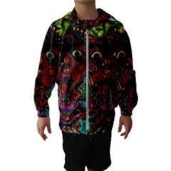 Somewhere Near Oblivion Nightmares Acid Colors Psychedelic Kids  Hooded Windbreaker by Sarkoni