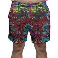 Somewhere Near Oblivion Nightmares Acid Colors Psychedelic Men s Shorts