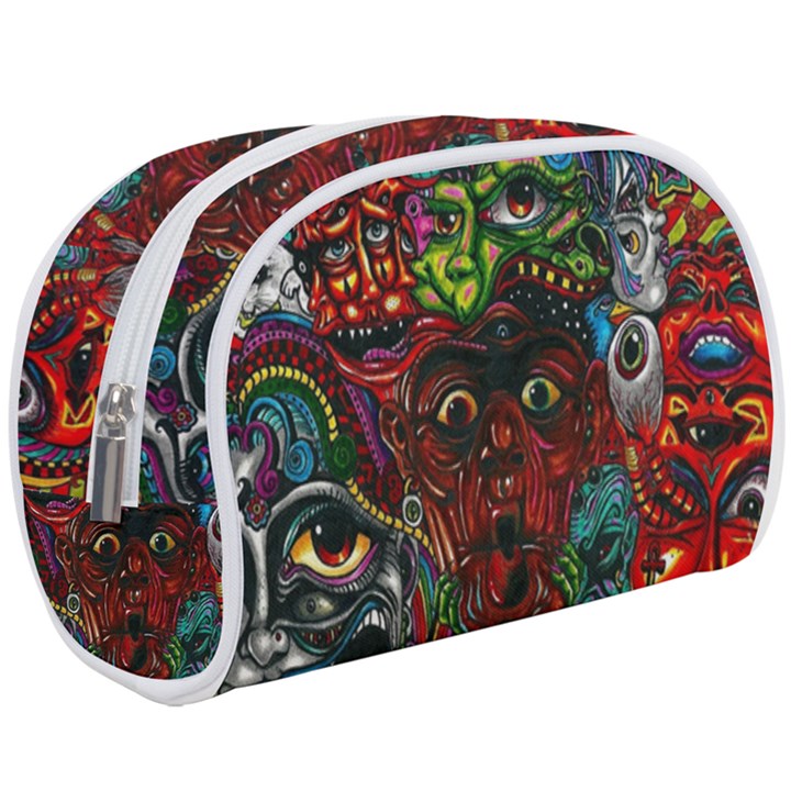 Somewhere Near Oblivion Nightmares Acid Colors Psychedelic Make Up Case (Large)