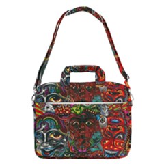 Somewhere Near Oblivion Nightmares Acid Colors Psychedelic Macbook Pro 16  Shoulder Laptop Bag by Sarkoni