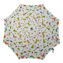 Baby Dino Seamless Pattern Hook Handle Umbrellas (large) by Sarkoni