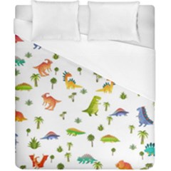 Baby Dino Seamless Pattern Duvet Cover (california King Size) by Sarkoni