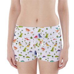 Baby Dino Seamless Pattern Boyleg Bikini Wrap Bottoms by Sarkoni