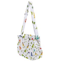 Baby Dino Seamless Pattern Rope Handles Shoulder Strap Bag by Sarkoni