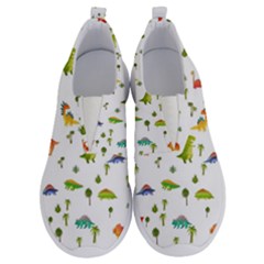 Baby Dino Seamless Pattern No Lace Lightweight Shoes by Sarkoni