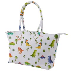 Baby Dino Seamless Pattern Canvas Shoulder Bag by Sarkoni