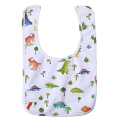 Baby Dino Seamless Pattern Baby Bib by Sarkoni