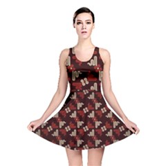 Oriental Dragon Motif Pattern Reversible Skater Dress by Sarkoni