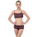 Oriental Dragon Motif Pattern Layered Top Bikini Set View1