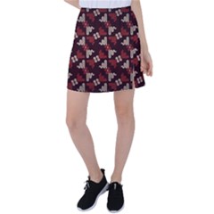 Oriental Dragon Motif Pattern Tennis Skirt