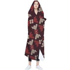 Oriental Dragon Motif Pattern Wearable Blanket by Sarkoni